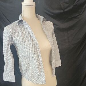 Vittorio Black and White Button Down Shirt